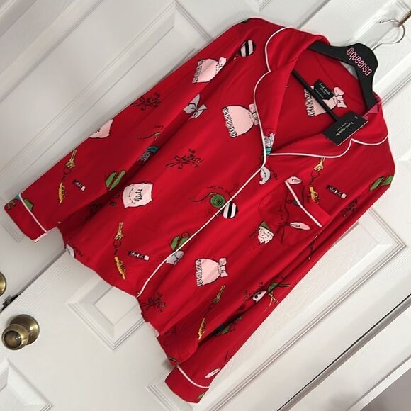 Kate Spade Holiday PJ Top - Picture 5 of 11